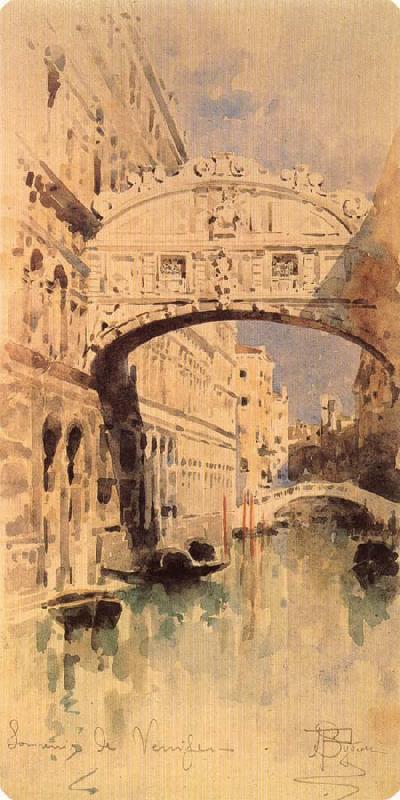Mikhail Vrubel Venice:The Bridge of Sighs oil painting image